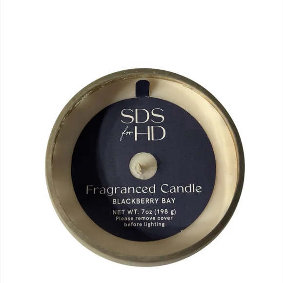 White Mercury Glass Egg-Shaped Candle By SDS for HD - Picture 3 of 4